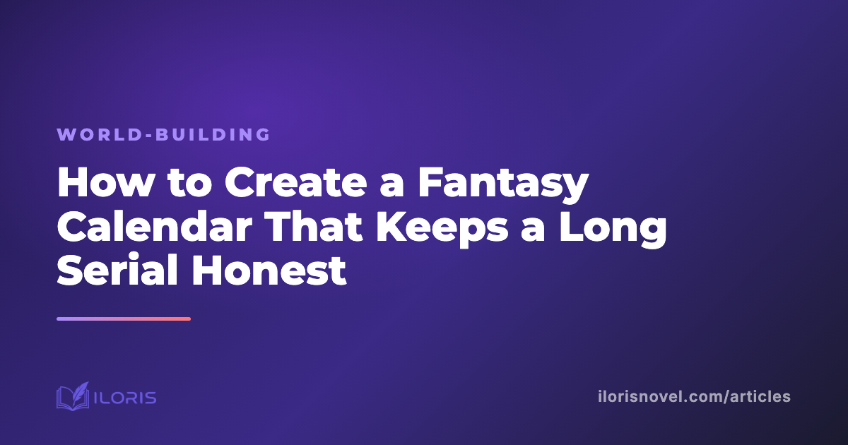 How to Create a Fantasy Calendar That Keeps a Long Serial Honest