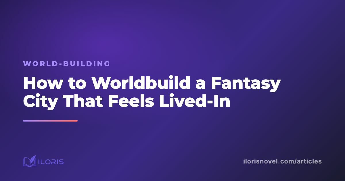 How to Worldbuild a Fantasy City That Feels Lived-In
