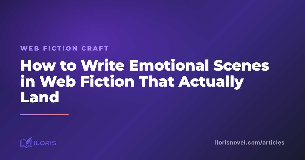 How to Write Emotional Scenes in Web Fiction That Actually Land